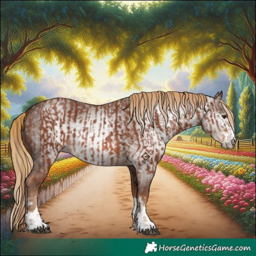 Horse Color:Chestnut and Gray Chestnut