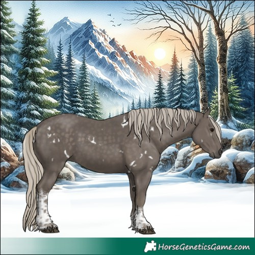 Horse Color:White Spotted Silver Smoky Black Tobiano Rabicano 