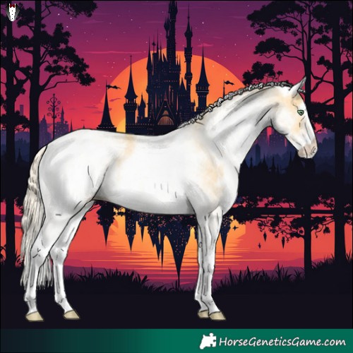 Horse Color:White Spotted Gold Cream Champagne