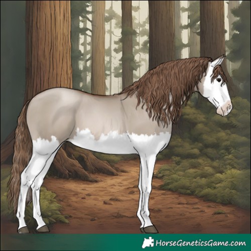 Horse Color:Grullo Pearl Splash