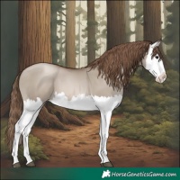Horse Color:Grullo Pearl Splash 