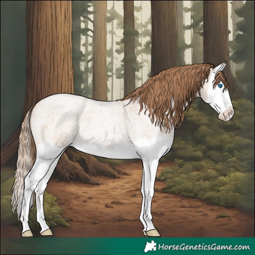Horse Color:Grullo Roan Pearl Splash