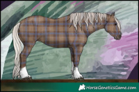 Horse Color:Plaid Silver Black Tobiano