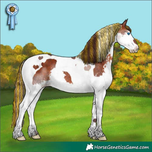 Horse Color:Painted Chocolate Brown Splash Tobiano 