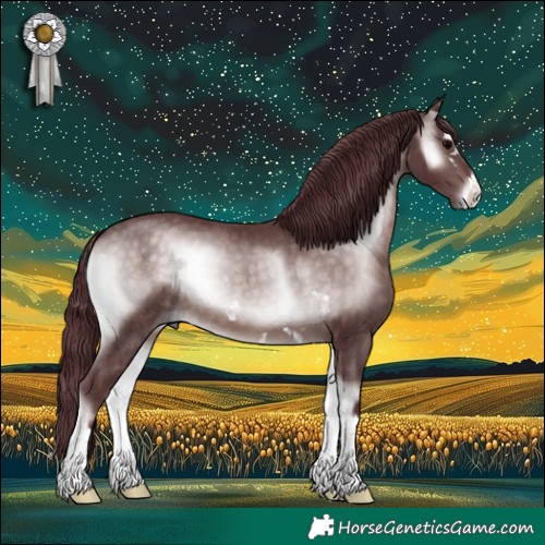 Horse Color:Platinum Chocolate Brown Onyx 