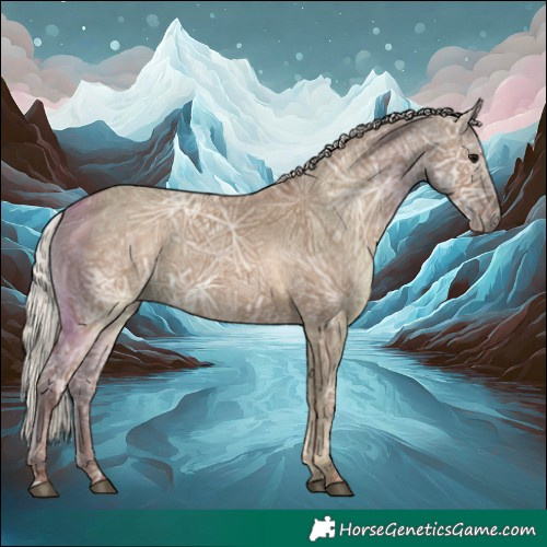 Horse Color:Silver Grullo Ice Rabicano 
