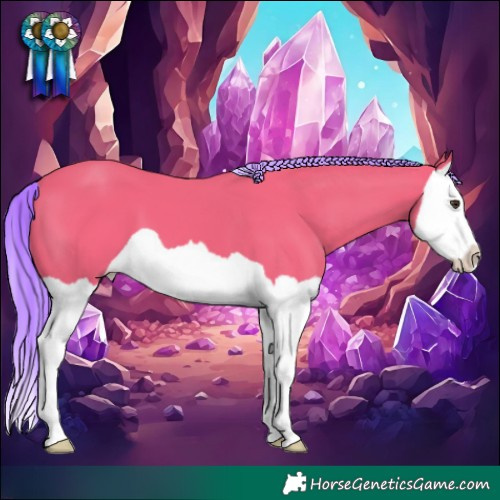 Horse Color:Watercolor Liver Chestnut Splash