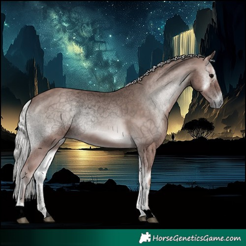 Horse Color:Void Platinum Silver Blue Onyx 