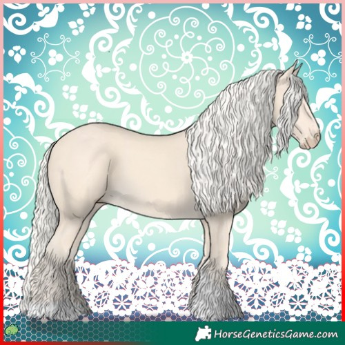 Horse Color:Cremello Tobiano 