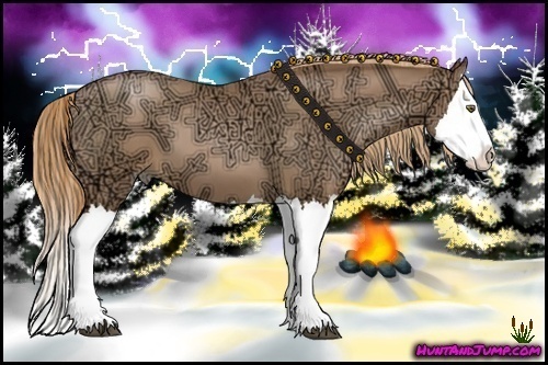 Horse Color:Liver Chestnut Ice Pearl Splash 