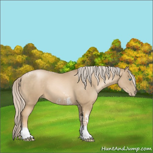 Horse Color:Chocolate Palomino Pearl Tobiano Frame and Chocolate Palomino Pearl Tobiano