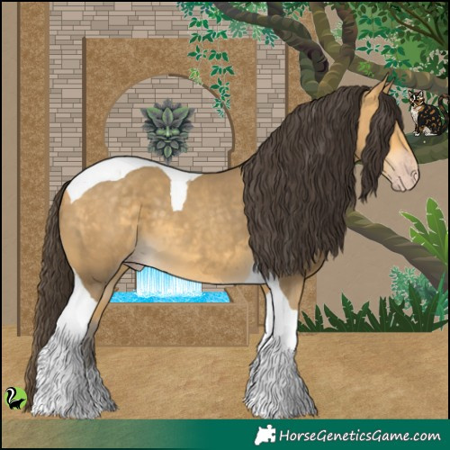 Horse Color:Sable Cream Champagne Tobiano 
