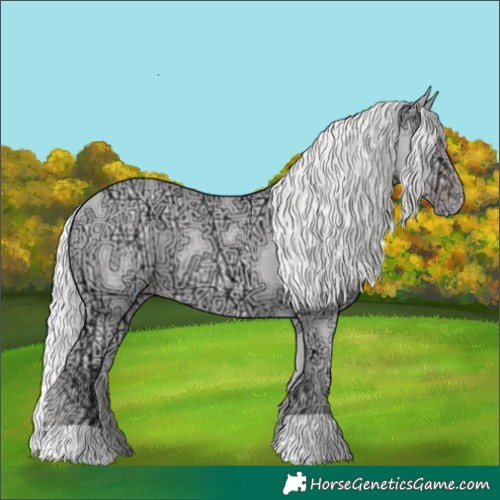 Horse Color:Chocolate Silver Classic Champagne Chinchilla Ice 