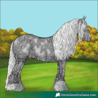 Horse Color:Chocolate Silver Smoky Creme Chinchilla Ice 