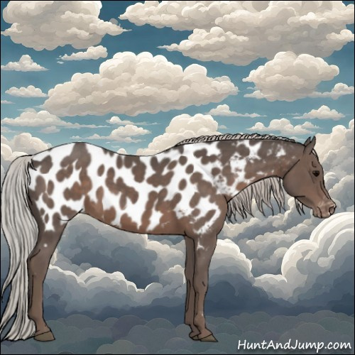 Horse Color:Silver Black Appaloosa