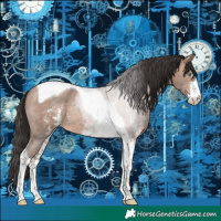 Horse Color:Sable Champagne Sabino Tobiano Rabicano 