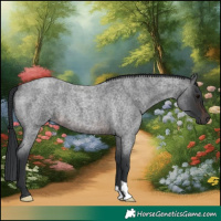 Horse Color:Brown Roan 