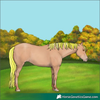 Horse Color:Painted Silver Classic Champagne 