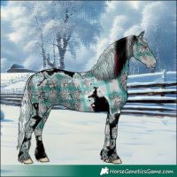 Horse Color:Plaid Silver Sable Champagne Chinchilla Ice Dun Tobiano