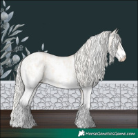 Horse Color:Cremello Sabino  and Cremello Sabino 