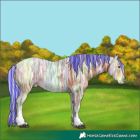 Horse Color:Painted Silver Bay Ice Tobiano 