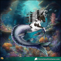 Horse Color:White Spotted Midnight Brown Dun Tobiano 