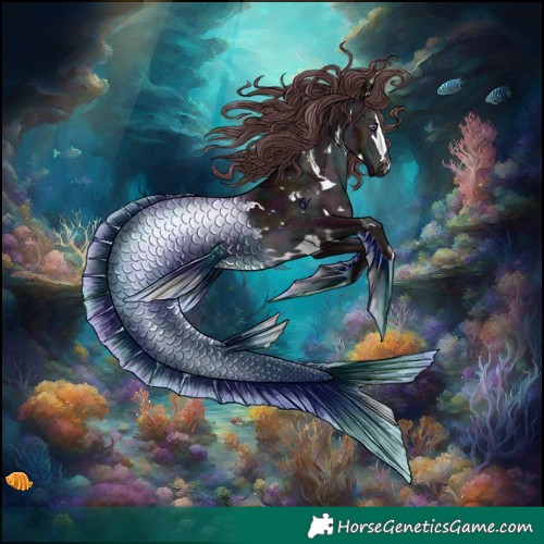 Horse Color:White Spotted Midnight Chocolate Brown Chinchilla 