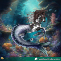 Horse Color:White Spotted Midnight Chocolate Brown Chinchilla