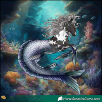 Horse Color:White Spotted Midnight Chocolate Silver Brown Chinchilla Dun 