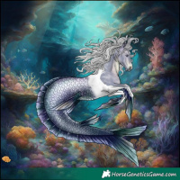 Horse Color:Platinum Watercolor Silver Brown Chinchilla Tobiano 