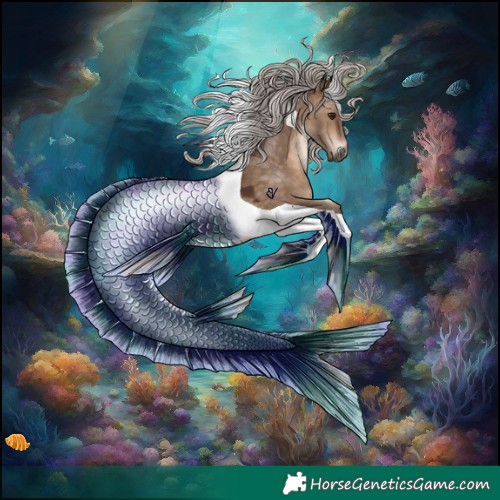 Horse Color:Silver Brown Dun Tobiano 