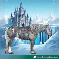Horse Color:Nacre Plaid  White Spotted Silver Blue Onyx Chinchilla Ice Tobiano 