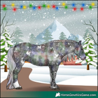 Horse Color:Nacre Plaid White Spotted Silver Blue Onyx Chinchilla Ice Tobiano