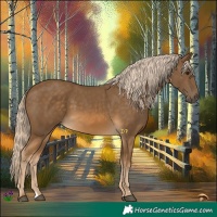 Horse Color:Chocolate Palomino 