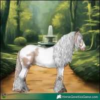 Horse Color:Red Dun Splash Tobiano Frame Varnish 