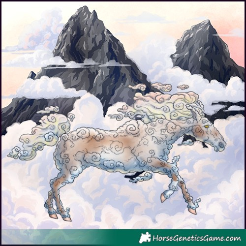 Horse Color:Gray Painted Gold Champagne 