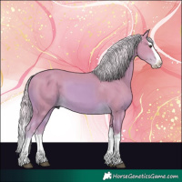 Horse Color:Watercolor Chestnut Splash 