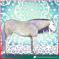 Horse Color:Watercolor Buckskin Ice Splash