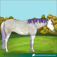 Horse Color:Watercolor Buckskin Ice Splash