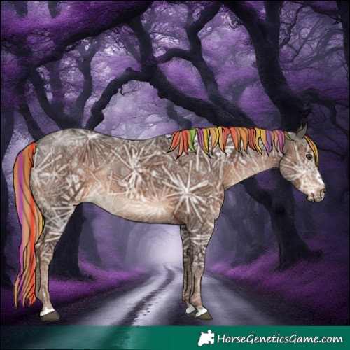 Horse Color:Painted Liver Chestnut Ice 