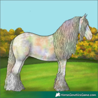 Horse Color:Nacre Watercolor Gold Champagne Ice 
