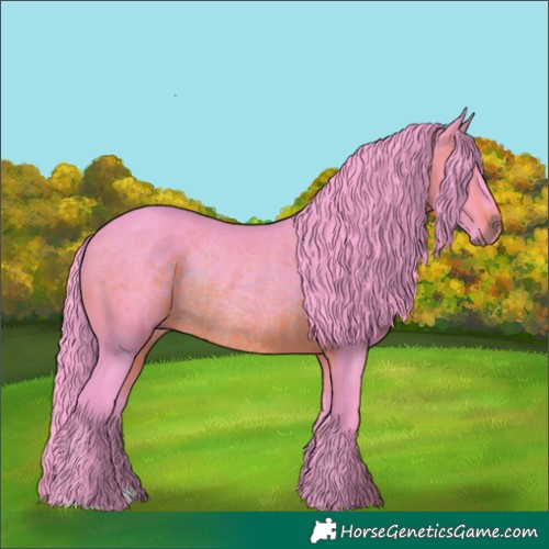 Horse Color:Watercolor Brown Rabicano