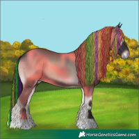 Horse Color:Painted Blue Onyx