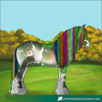 Horse Color:Painted White Spotted Brown Onyx 