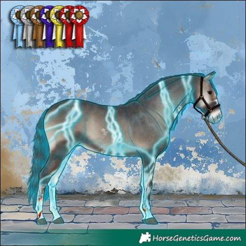 Horse Color:Thunderstruck Blue Onyx Sabino 