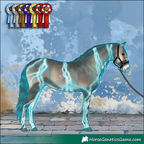 Horse Color:Thunderstruck Blue Onyx Sabino 