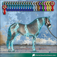 Horse Color:Thunderstruck Blue Onyx Sabino