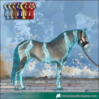 Horse Color:Thunderstruck Blue Onyx Sabino