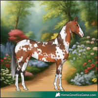 Horse Color:White Spotted Bay 