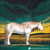 Horse Color:Brown Pearl Onyx Splash Tobiano Rabicano 